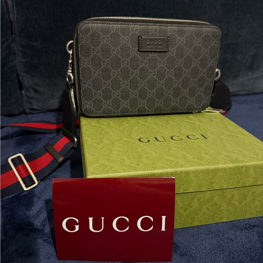 Gucci black Monogram Belt Bag